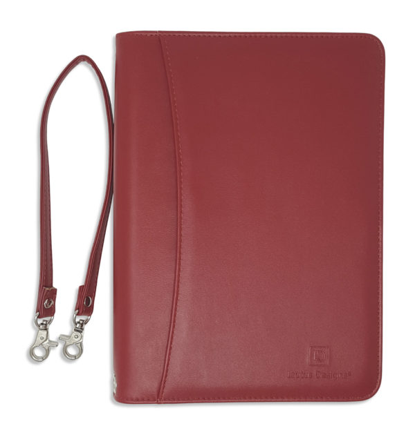 Burgundy Junior padfolio with notepad