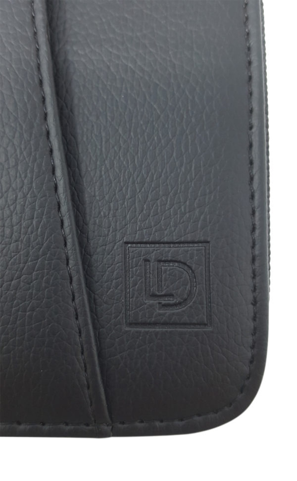 Leather Zippered Business Portfolio Folder – Matt Black (10.5″ Tablet Sleeve) - Image 7