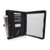 Leather Zippered Business Portfolio Folder – Matt Black (10.5″ Tablet Sleeve) - Image 3